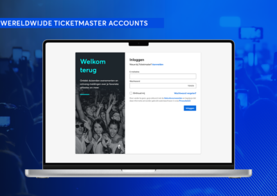 Het wereldwijde Ticketmaster-account
