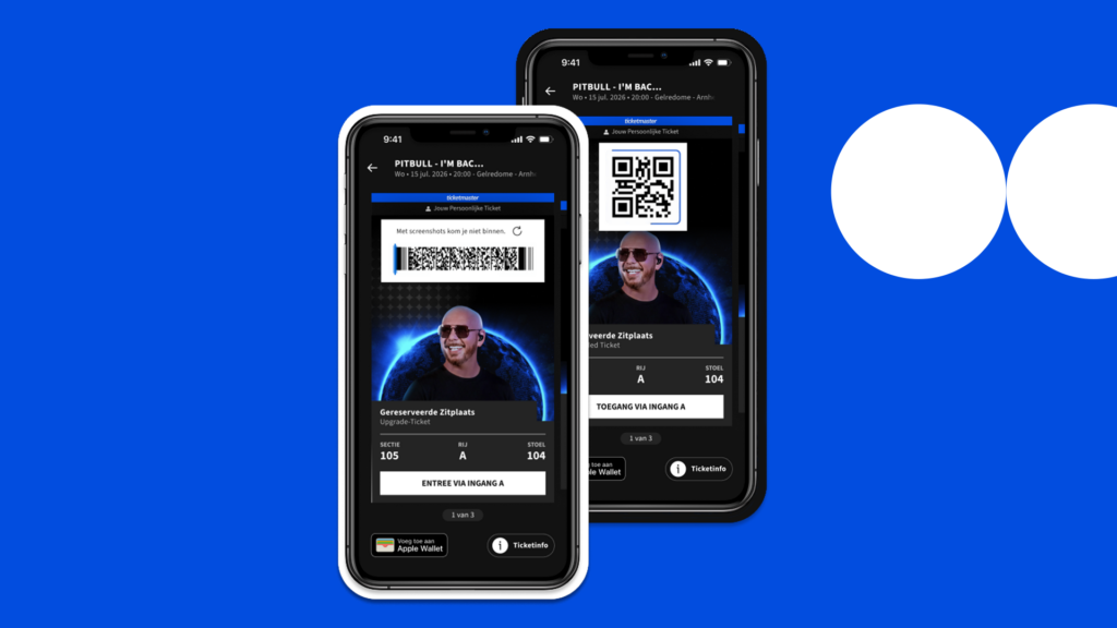 Vernieuwd Ticket design