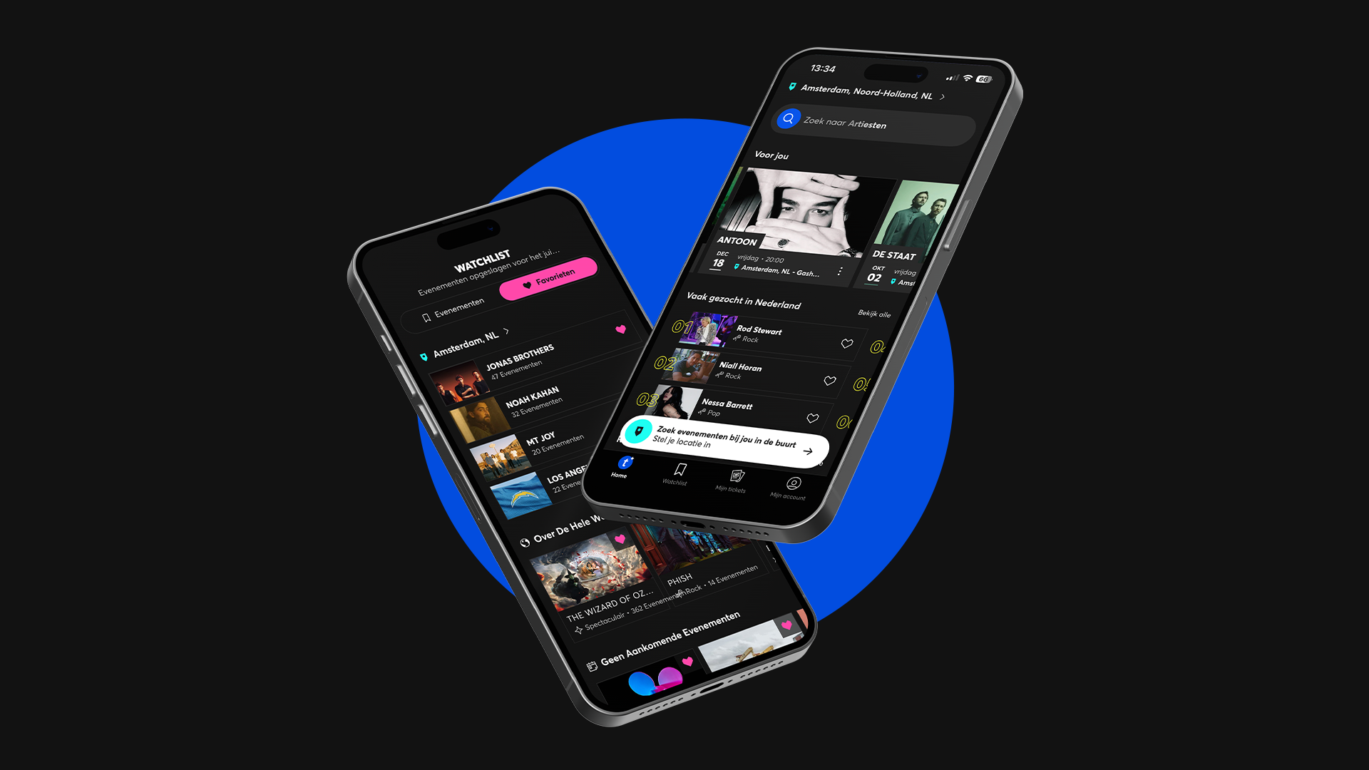 Vernieuwde Ticketmaster-app